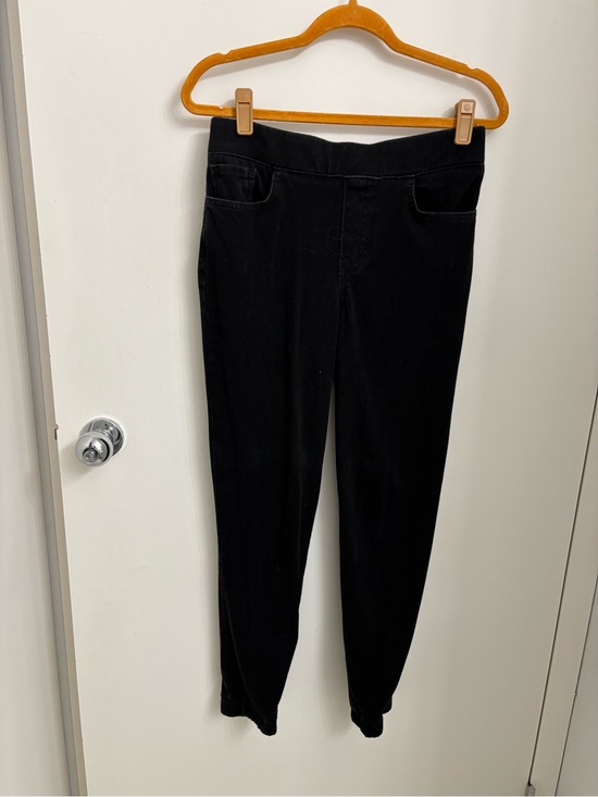LOGO by Lori Goldstein Denim - LOGO Lori Goldstein pull-on elastic waist jogger jeggings in washed black